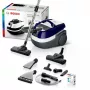 Šlapio ir sauso valymo dulkių siurblys Bosch BWD 41740 AquaWash&Clean — 1700 W, 5 L talpa, EPA filtras, teleskopinis vamzdis, 9 m spindulys, violetinis