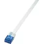 LogiLink RJ45 tinklo jungiamasis kabelis CAT 6 U/UTP 2,00 m baltas LogiLink (CF2051U)