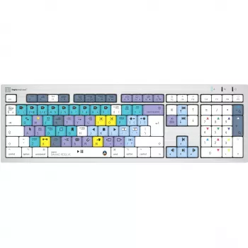 Logickeyboard LKB-RESC-CWMU-UK klaviatūra, skirta DaVinci Resolve, USB, QWERTY anglų