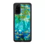 Apsauginis dėklas iKins Samsung Galaxy S20 — Juodosios vandens lelijos dizainas