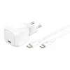 30W USB-C įkroviklis Belkin WCA008KQ1MWH-B5 PD PPS, kompaktiškas maitinimo adapteris telefonams ir planšetėms