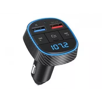 FM siųstuvas Navitel BHF02 su Bluetooth ryšiu automobilio garsui transliuoti