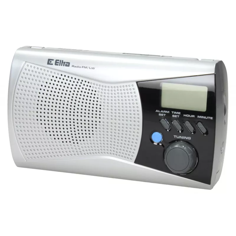 ELTRA Radio KINGA 2 sidabrinis – nešiojamas analoginis radijas FM ir LW juostoms