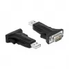 Serijinis kabelis DeLOCK 66286 USB Type-A DB-9 juodas 0,8 m