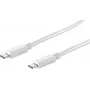 USB-C laidas ShiverPeaks 13-45026 USB 3.2 Gen 2 1 m baltas