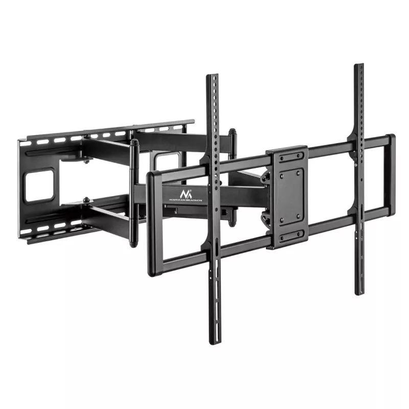 Maclean MC-482 TV laikiklis sieninis 60-120 colių plokščiiems ir lenktiems TV, iki 120 kg, VESA 900x600, pasukamas, pakreipiamas ir sukamas