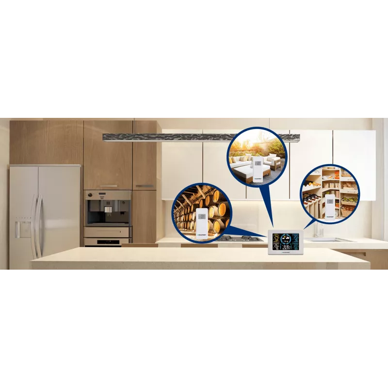 Oro stotelė BLAUPUNKT WS40WH belaidė vidaus/lauko temperatūros ir drėgmės stebėjimo sistema