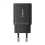 Baseus P10111404113-00 Cube USB-C / USB-A 30W sieninis įkroviklis Juodas