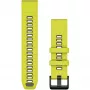 Garmin QuickFit 010-13392-08 dirželis, grafitinis geltonas, 22 mm silikoninis