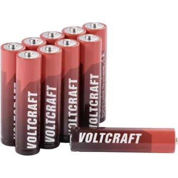 VOLTCRAFT Industrial LR03 Micro (AAA) baterija šarminė 1350 mAh 1,5 V 10 vnt. (VC-14066390)