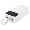 Power bank Savio BA-11 Ličio jonų 30000 mAh, 3,7 V, USB-C x2, baltas