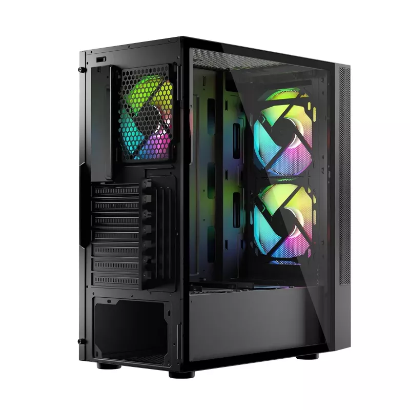 Korpusas Logic ARYA ARGB MINIDI USB 3.0 Juodas