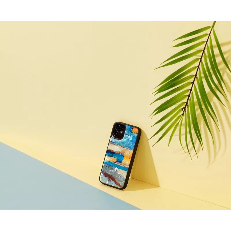 Apsauginis dėklas iKins, skirtas Apple iPhone 12 mini — dangaus mėlyna