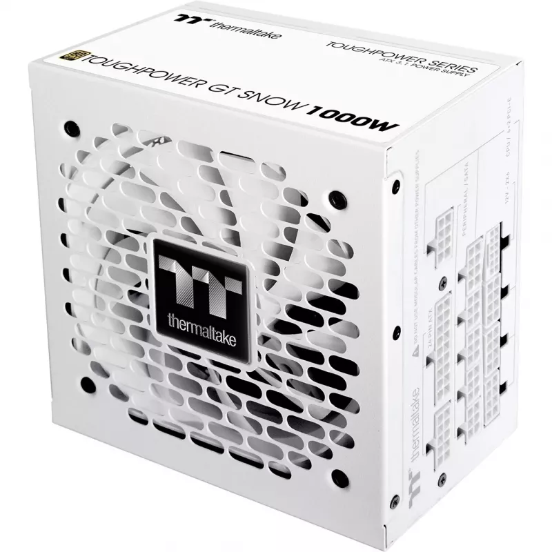 Maitinimo blokas THERMALTAKE Toughpower GT Snow 1000W ATX 24-pin, 80 PLUS Gold, baltas, 120mm ventiliatorius