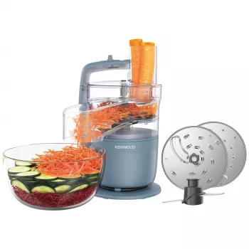 Smulkintuvas Kenwood FDP23.140GY MultiPro Go – kompaktiškas nešiojamas pjaustytuvas, pilka spalva