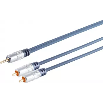 Garso laidas ShiverPeaks 30832-MHQ — 2x RCA (stereo) į 3,5 mm lizdą, 1,5 m