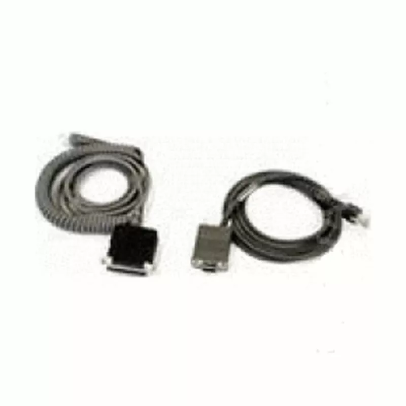 Datalogic CAB-433 RS-232 PWR kabelis, DB-9 lizdas, tiesus, 1,8 m, pilkas
