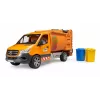BRUDER modelis MB Sprinter komunalinis šiukšliavežis BR-02682, mastelio žaislinė kopija