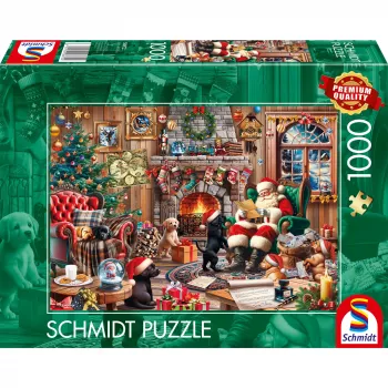 Dėlionė Schmidt Spiele 58872 – 1000 dalių, Kalėdinė scena, nuo 12 m.