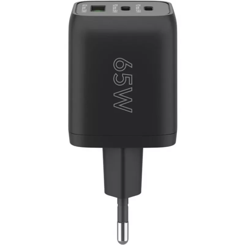 Goobay 64753 Įkroviklis mobiliesiems įrenginiams, ausinėms, išmaniesiems telefonams, planšetėms – juodas, greitasis krovimas, AC, vidaus naudojimui (64753)