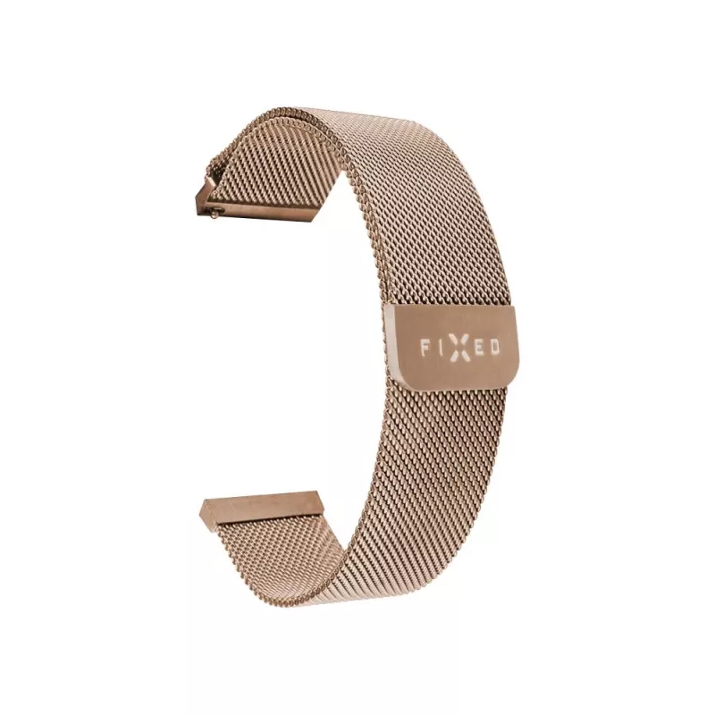 Laikrodžio apyrankė FIXED Mesh Strap Fixed 18 mm Nerūdijančio plieno Auksinė Greitas atsegimas