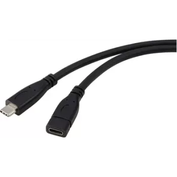 Renkforce USB laidas USB 3.2 Gen1 USB-C® kištukas, USB-C® lizdas 1.00 m juodas RF-5720414