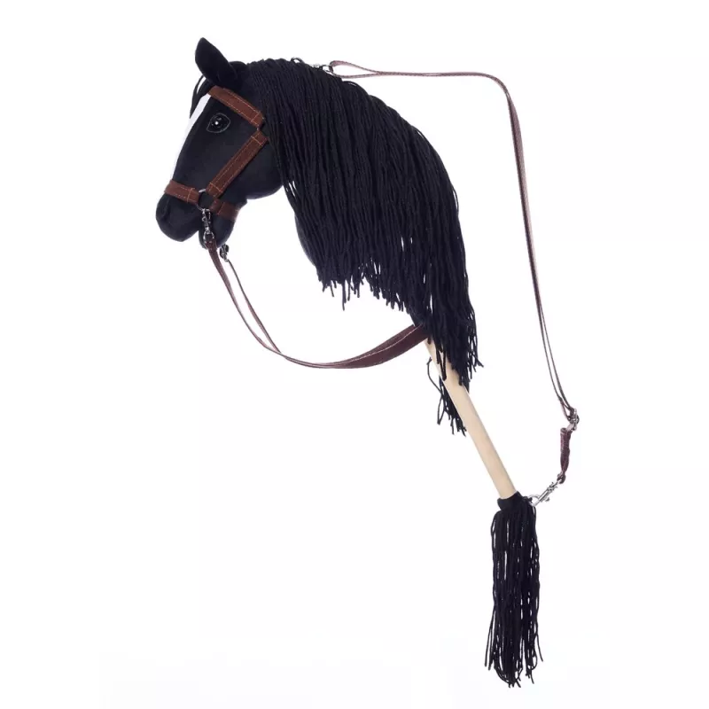 Arklinkas ant lazdos HOPPIHORSE Hobby Horse A3 juodas