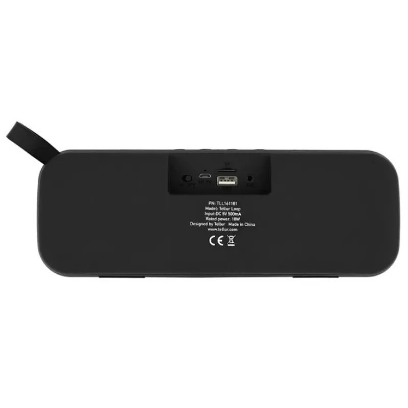 Nešiojamas garsiakalbis Tellur Bluetooth Speaker Loop 10W Juodas