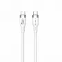 HYPER HyperJuice 240W Silikoninis USB-C į USB-C laidas (1 m) - Baltas