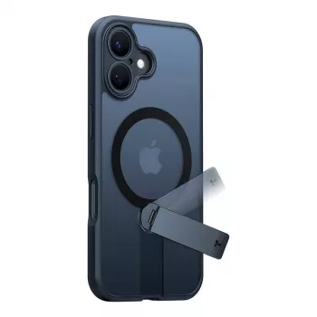 Torras Pstand Spin dėklas iPhone 16 (Juoda)