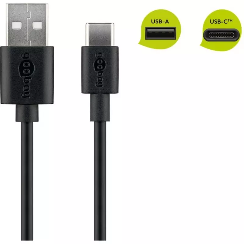 Goobay 45735 USB-C laidas juodas