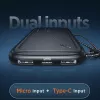 Nešiojamas powerbankas USAMS PB56 10000mAh 2xUSB / USB-C / MicroUSB greitas įkrovimas