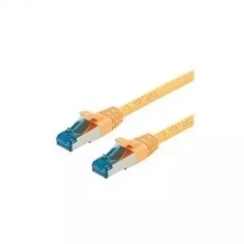VALUE Patch-Cable RJ-45 (M) į RJ-45 (M) 1,5 m SFTP PiMF CAT 6a Halogen-Free Moulded Snagless Stranded Geltona (21.99.1992)