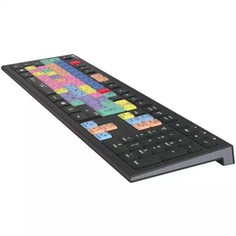 Logickeyboard ASTRA 2 apšviesta klaviatura Adobe Premiere Pro CC vokiškam QWERTZ išdėstymui (LKB-PPROCC-A2PC-DE)
