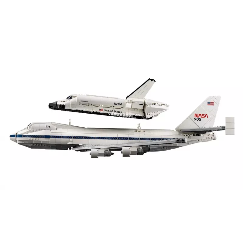 LEGO Icons Shuttle Aircraft 10360 statybinis rinkinys — 2417 dalių, 270 × 535 × 630 mm ekspozicinis modelis