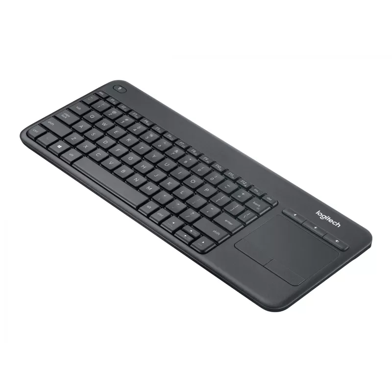 Logitech Wireless Touch Keyboard K400 Plus – belaidė klaviatūra su jutikliniu kilimėliu – 2,4 GHz – juoda