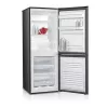 Šaldytuvas su šaldikliu MPM MPM-215-KB-39/E — 215 L, apatinis šaldiklis, tamsus inoksas, apverčiamos durelės, LED apšvietimas