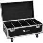Transportinis dėklas Flightcase Roadinger PLL-384 4x LED šviestuvams, patvari konstrukcija