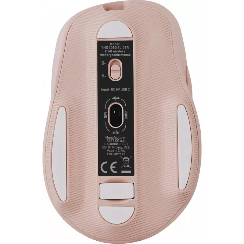 Belaidė pelė YENKEE YMS 2080PK SLIDER 2,4 GHz