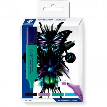 Markeriai Staedtler Textmarker classic cool & cute Design 4 vnt. rinkinys