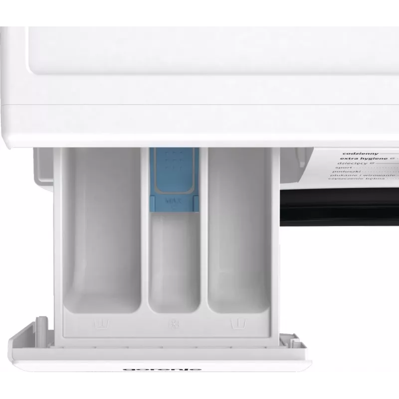 Laisvai pastatoma skalbimo mašina Gorenje W3NGPI72SBS, 7 kg, 1200 aps./min., inverterinis variklis, garų funkcija, 15 programų, balta