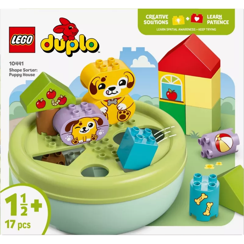 Konstruktorius LEGO DUPLO Formų rūšiavimo šuniuko namelis 10441, 17 dalių, nuo 1½ iki 5 metų