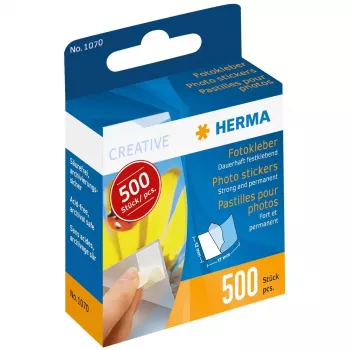 Foto lipdukai HERMA 1070 500 vnt. kartoniniame dozatoriuje