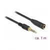 Garso ilginimo laidas DeLOCK 85629 1 m 3,5 mm juodas