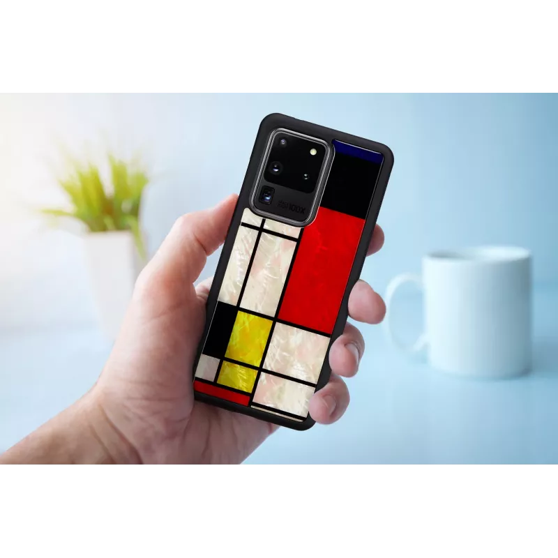 Apsauginis dėklas iKins Samsung Galaxy S20 Ultra — Mondrian Black