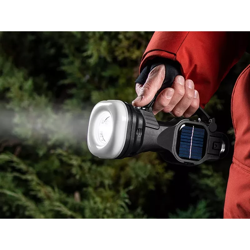 Žibintuvėlis TRACER Camping Torch 47140 saulės energija įkraunamas, vandeniui atsparus