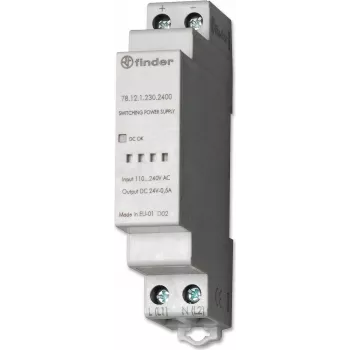 Finder 78.12.1.230.2400 pilka relė -20...60 °C CE 110...230 V 50/60 Hz 24 V