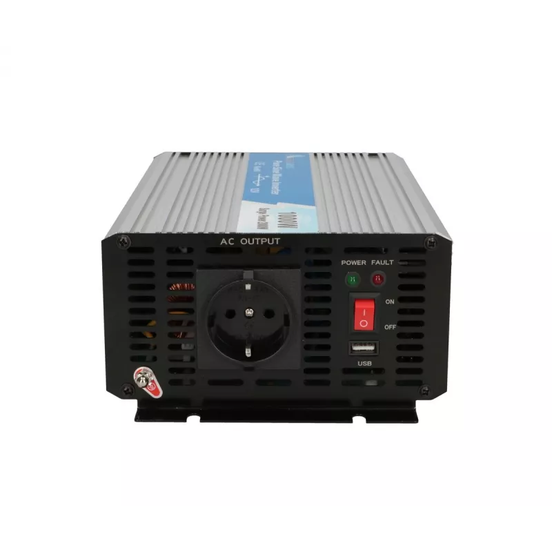 Įtampos keitiklis Extralink OPIP-1000W 12V 230V 1000W grynas sinusas