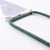 Dėklas-karoliai iPhone Xs Max Lookabe — auksinis su žaliu dirželiu