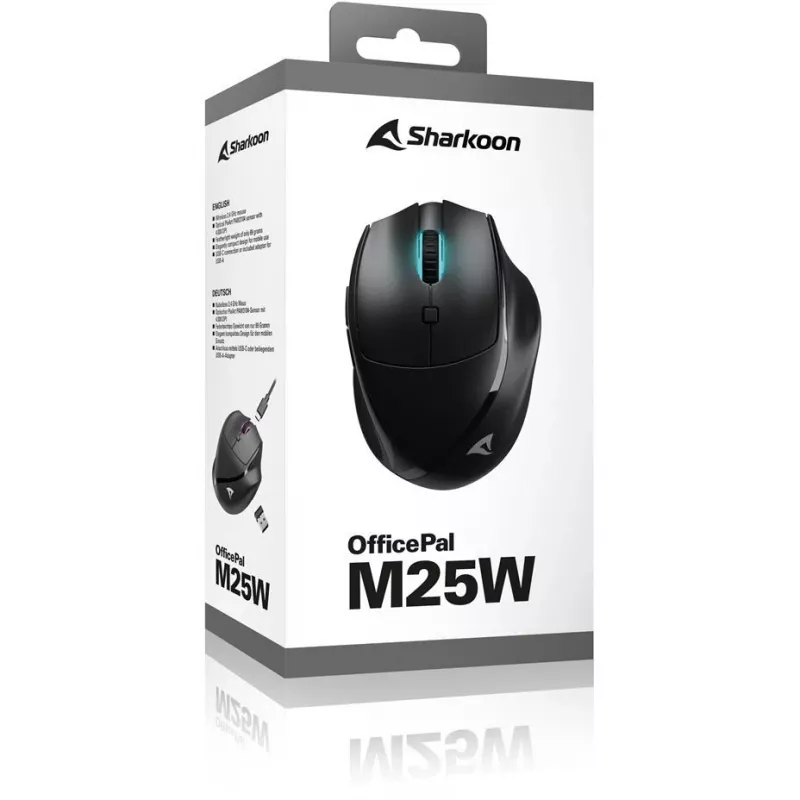 Sharkoon OfficePal M25W belaidė pelė, juoda